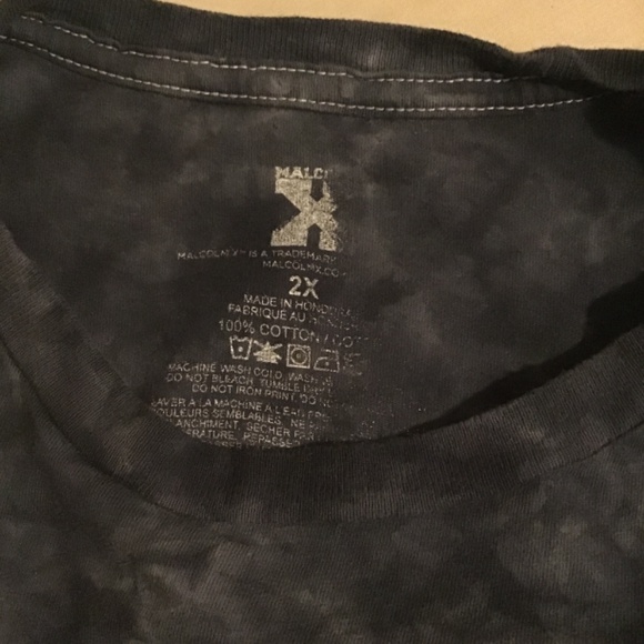 🔥GREAT CONDITION, MALCOLM X, TYE-DYE TEE SHIRT SIZE 2X(XXL) GORGEOUS, UNISEX - Picture 4 of 4